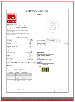 Single round screen cable(7492560)