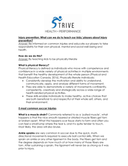Soccer Injury Prevention