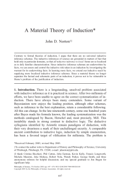 A Material Theory of Induction