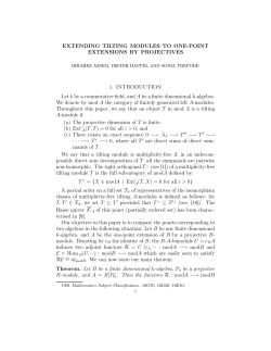 Extending tilting modules to one