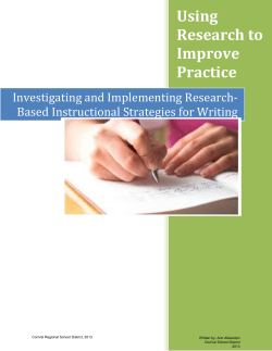 Investigating and Implementing Research