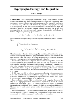Hypergraphs, Entropy, and Inequalities