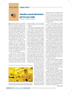 Australian research infrastructure gets two-year respite