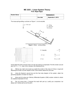 ME 253 &ndash; Linear System Theory