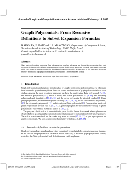 Graph Polynomials: From Recursive Definitions to