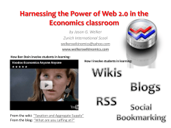 Harnessing the Power of Web 2.0 in the Economics classroom