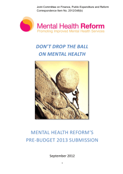 don`t drop the ball on mental health mental health reform`s pre