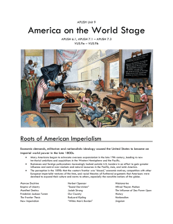 The United States in World War I