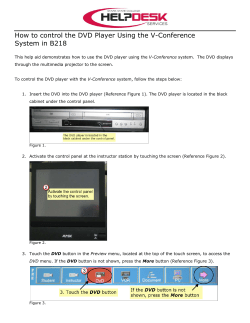 How to control the DVD Player Using the V