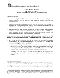Board Meeting Handout 1. How should the full amount of