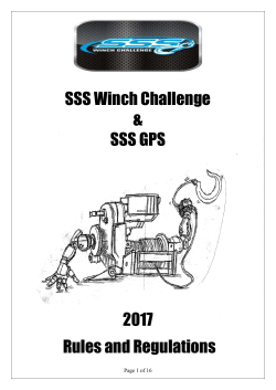 2017 SSS Winch Challenge Rules and Regulations