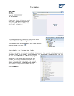 Customer Order Process in SAP R/3