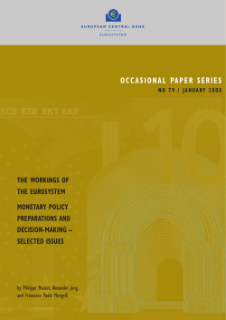 Monetary Policy Committee - European Central Bank