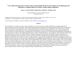 Let`s Make Outcrops Recover Their Value, Understanding the Rock