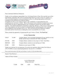 Dear Potential Sponsor