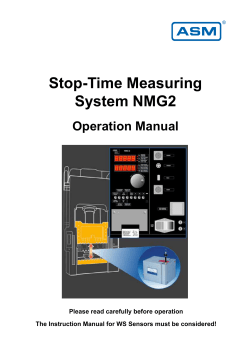 Stop-Time Measuring System NMG2