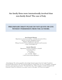 Are family firms more internationally involved than non