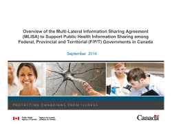 Overview of the Multi-Lateral Information Sharing Agreement (MLISA