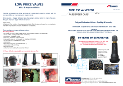 low price valves - Schrader International