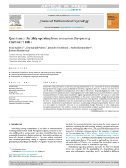 Quantum probability updating from zero priors