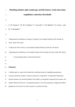 Modeling habitat split: landscape and life history traits determine