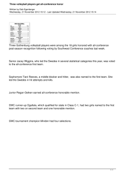 Three volleyball players get all-conference honor