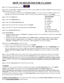 how to register for classes