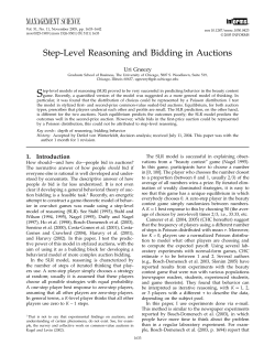 Step-Level Reasoning and Bidding in Auctions