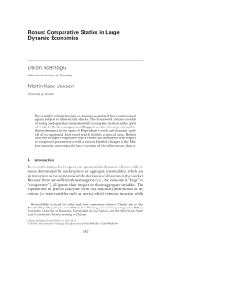 Robust Comparative Statics in Large Dynamic