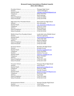 Broward County Association of Student Councils 2014
