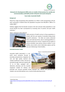 Case study: Jacaranda Health