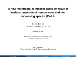 detection of non concave and non increasing spectra