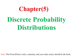 Probability Distributions