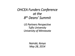 Deborah Kochevar OHCEA Funders