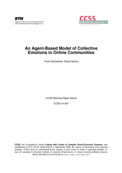 An Agent-Based Model of Collective Emotions in Online Communities