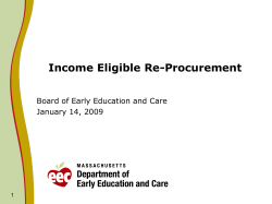 Income Eligible Re-Procurement Goals