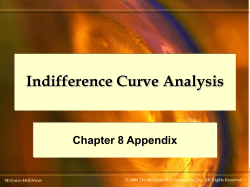 Indifference Curve Analysis