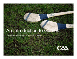 Games for Players - Ballinteer St John`s