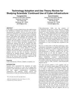 Technology Adoption and Use Theory Review for