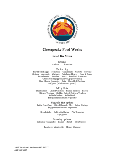 Choice of - Chesapeake Food Works