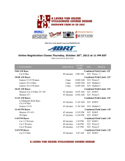 USAC Event Permit 2012-3515