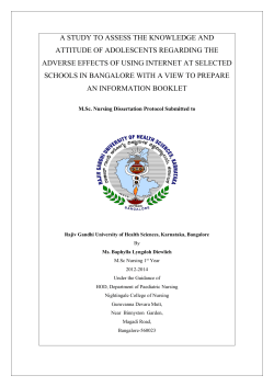A STUDY TO ASSESS THE KNOWLEDGE AND ATTITUDE OF