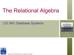 relational algebra expression