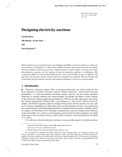 Designing electricity auctions