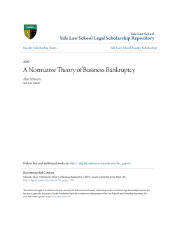 A Normative Theory of Business Bankruptcy