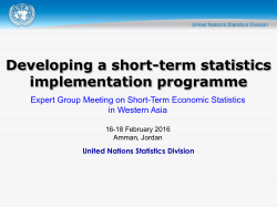 Implementing a short-term statistics programme-v1-UNSD