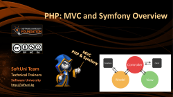 PHP: MVC and Symfony Overview