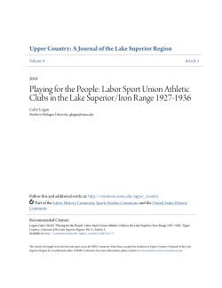 Playing for the People: Labor Sport Union Athletic