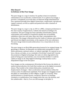 Hito Steyerl In Defense of the Poor Image