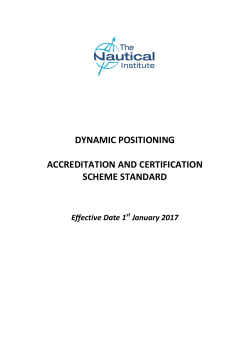 dynamic positioning accreditation and